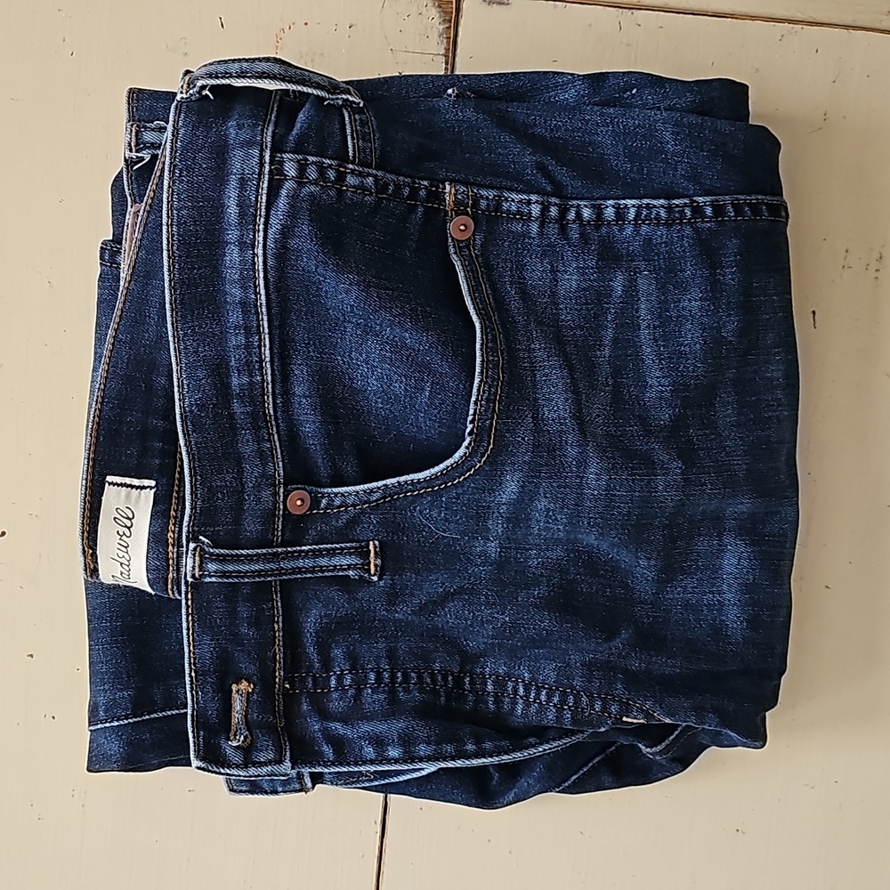 Madewell 9" High Rise Skinny Blue Jeans Creston Wash Sz 32